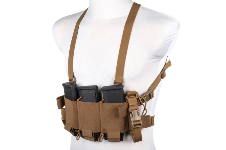 Minimalistyczna kamizelka typu Chest Rig Wosport VE-108 Coyote Brown