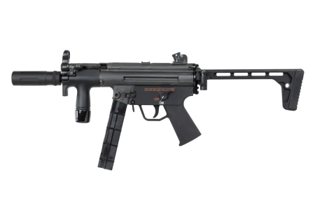 Pistolet maszynowy ASG BOLT Airsoft SWAT K (B.R.S.S) z atrapą tłumika dźwięku