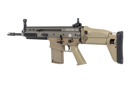 Karabinek szturmowy ASG Cybergun x FN HERSTAL SCAR-H z walizką transportową Tan