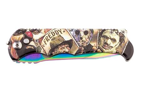 Nóż sprężynowy treningowy Rainbow / Fade