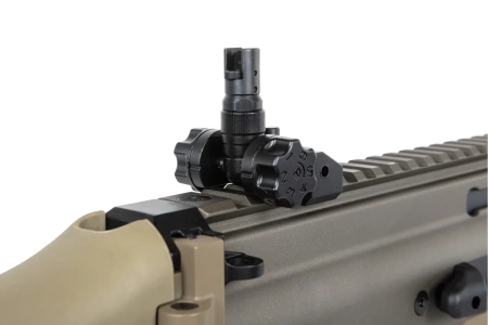 Karabinek szturmowy ASG Cybergun x FN HERSTAL SCAR-H z walizką transportową Tan