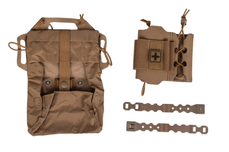 Taktyczna apteczka zrywana z panelem Molle Wosport Coyote Brown