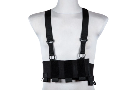 Kamizelka Low-Vis typu Chest Rig - Czarna