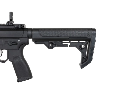 Pistolet maszynowy ASG Specna Arms SA-FX02 FLEX™ HAL ETU Czarny z pomarańczowym urządzeniem wylotowym