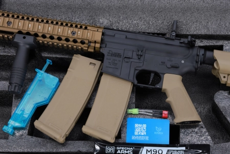 Karabinek ASG Specna Arms Daniel Defense® MK18 SA-E19 EDGE™ HAL 2 ETU Gen. 2 Chaos Bronze