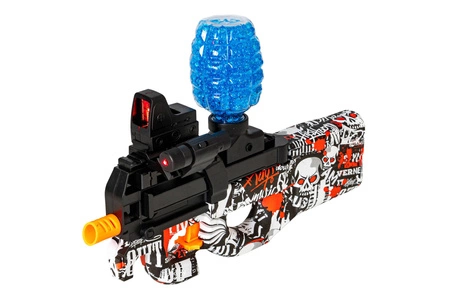 Karabinek na żelowe kulki P90 - czarny