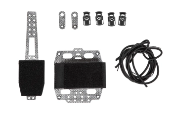 Pokrowiec na baterię NVG na hełm Wosport typu Bridge Lightweight Czarny