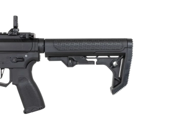 Pistolet maszynowy ASG Specna Arms SA-FX01 FLEX™ HAL ETU Czarny z pomarańczowym urządzeniem wylotowym