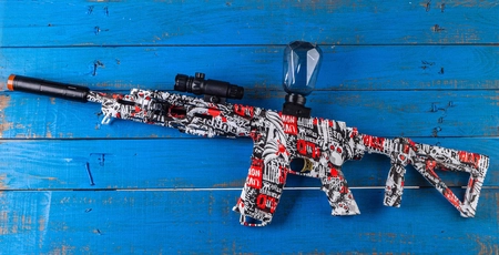 Karabin elektryczny na żelowe kulki AR15 - czarny