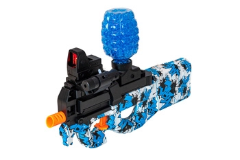 Karabinek na żelowe kulki P90 - niebieski