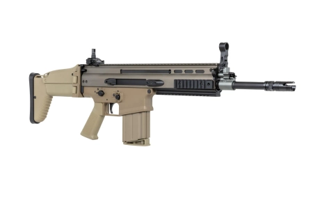 Karabinek szturmowy ASG Cybergun x FN HERSTAL SCAR-H z walizką transportową Tan