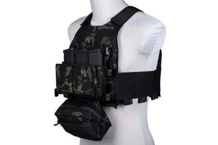 Kamizelka taktyczna typu FCS wraz z panelem typu MK Chest Rig - MC Black