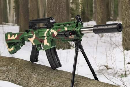 Replika sprężynowa karabinu M4 - moro