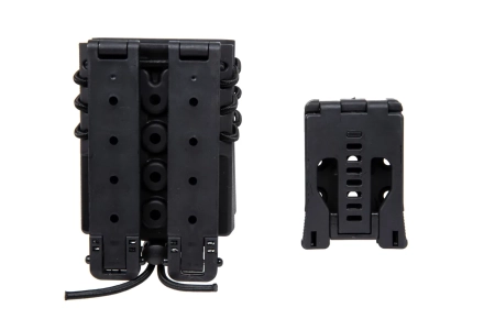 Ładownica na 2 magazynki M4/M16 Wosport Urban Assault Quick Pull Czarny