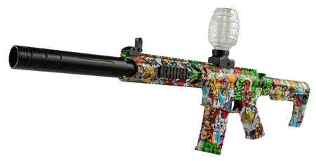 Karabin elektryczny na żelowe kulki AR10 - graffiti