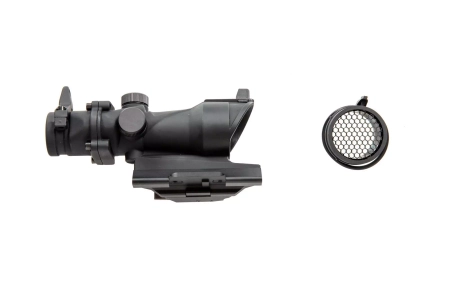 Replika lunety ACOG Style 4x32 z osłoną Killflash i montażem QD V2 - czarna