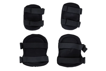 Zestaw ochraniaczy na kolana i łokcie Wosport PA-07 Czarny