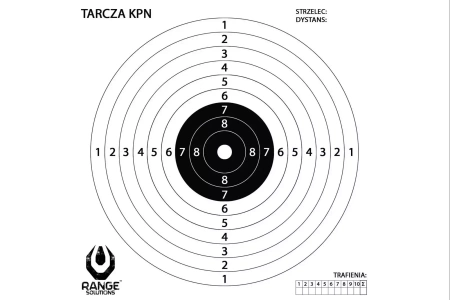 Tarcze strzeleckie KPN do wiatrówki - 100 szt.