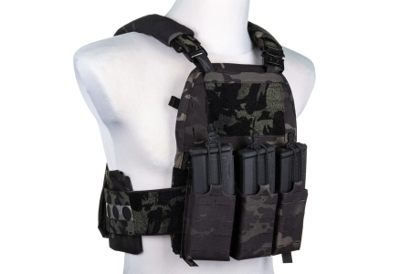 Kamizelka taktyczna typu Plate Carrier Wosport VE-75 MC Black