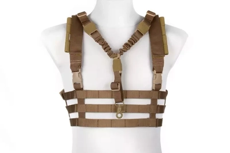 Kamizelka taktyczna Chest Rig typu Low Profile - Coyote Brown