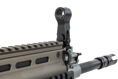 Karabinek szturmowy ASG Cybergun x FN HERSTAL SCAR-L z walizką transportową Tan