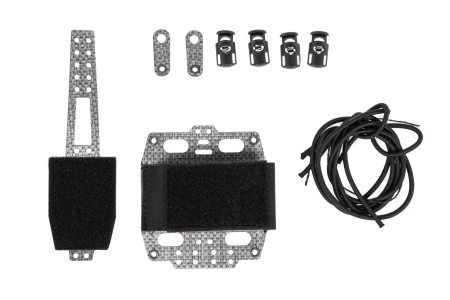 Pokrowiec na baterię NVG na hełm Wosport typu Bridge Lightweight Czarny