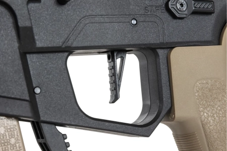 Pistolet maszynowy ASG Specna Arms SA-FX01 FLEX™ HAL ETU Half-Tan z pomarańczowym urządzeniem wylotowym