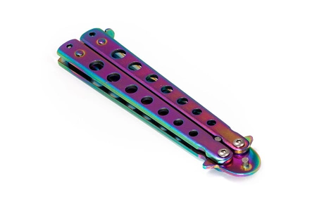 Nóż motylkowy Butterfly Rainbow Fade