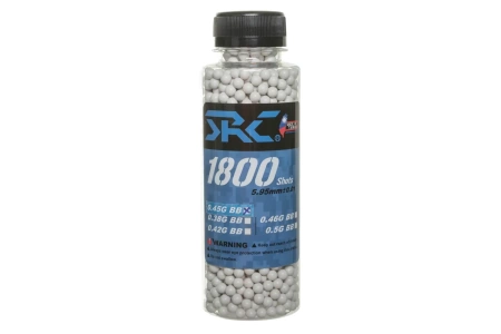 Kulki SRC BIO 0.45g butelka 1800 sztuk Białe