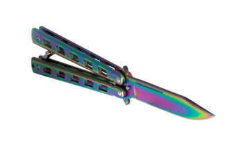 Nóż motylkowy Butterfly Rainbow Fade II