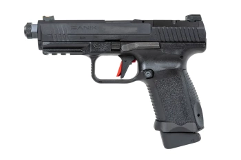 Pistolet ASG Cybergun x SAI Canik TP9 Elite Combat Green Gas Czarny