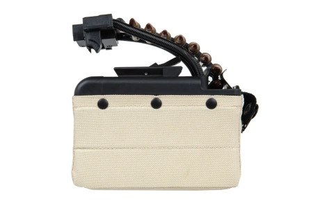 Elektryczny magazynek pudełkowy A&K na 2000 kulek do replik typu M249 z imitacją amunicji Tan