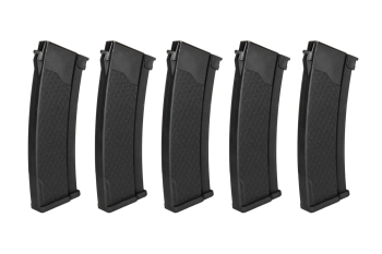 Zestaw 5 magazynków S-Mag Mid-cap na 175 kulek do serii J - Czarny