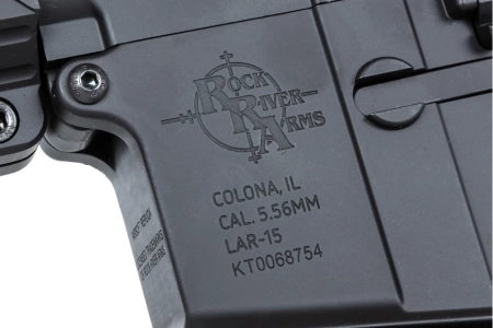 Karabinek ASG Specna Arms RRA SA-E24 HAL ETU™ Czarny z pomarańczowym urządzeniem wylotowym