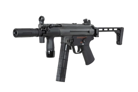 Pistolet maszynowy ASG BOLT Airsoft SWAT K (B.R.S.S) z atrapą tłumika dźwięku