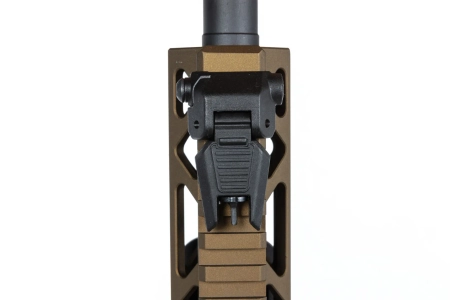 Karabinek ASG Specna Arms RRA SA-E25 HAL ETU™ Chaos Bronze z pomarańczowym urządzeniem wylotowym