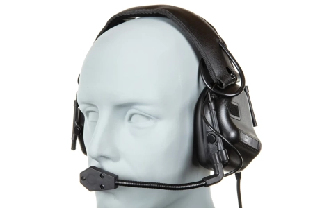 Taktyczny zestaw słuchawkowy Wosport HD-08 Gen. 5 Czarny