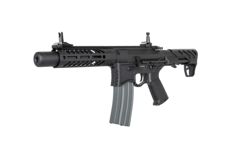 Replika karabinka SBR8 Seekins Precision 7" z tłumikiem - Czarny