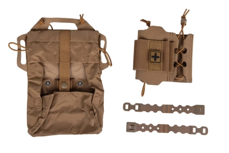 Taktyczna apteczka zrywana z panelem Molle Wosport Coyote Brown