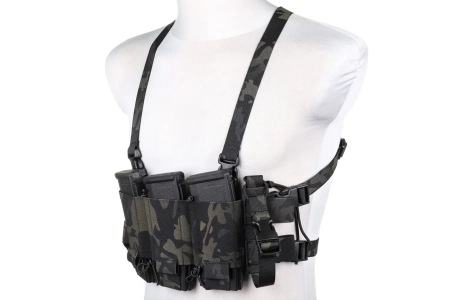 Minimalistyczna kamizelka typu Chest Rig Wosport VE-108 MC Black