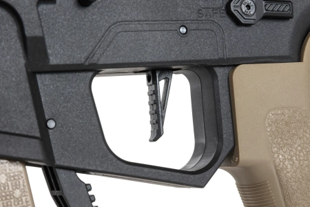 Pistolet maszynowy ASG Specna Arms SA-FX01 FLEX™ HAL ETU Half-Tan z pomarańczowym urządzeniem wylotowym