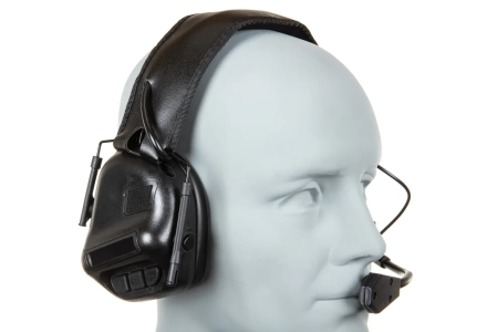 Taktyczny zestaw słuchawkowy Wosport HD-08 Gen. 5 Czarny