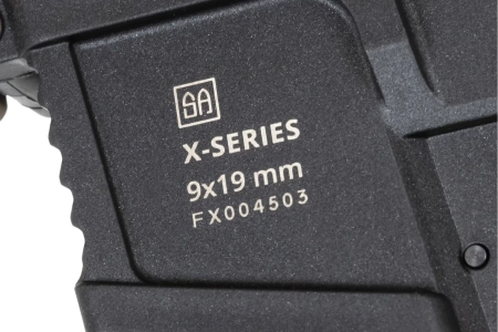 Pistolet maszynowy ASG Specna Arms SA-FX01 FLEX™ HAL ETU Half-Tan z pomarańczowym urządzeniem wylotowym