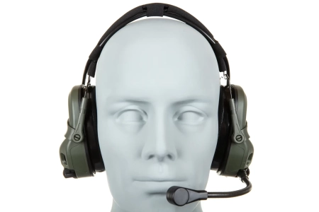 Taktyczny zestaw słuchawkowy Wosport HD-17-A Gen 6 Oliwkowy