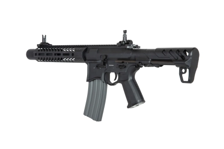 Replika karabinka SBR8 Seekins Precision 9" z tłumikiem - Czarny