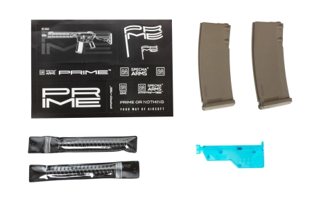 Karabinek ASG Specna Arms RRA SA-P14 PRIME™ Aster II ETU z silnikiem bezszczotkowym Half-Tan