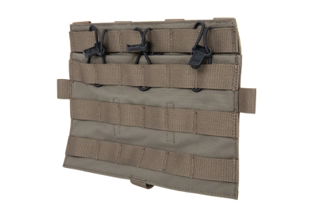 Panel Ładownica Ape Force Gear na 3 magazynki M4/M16 Flat Ranger Green