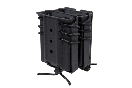 Ładownica na 2 magazynki M4/M16 Wosport Urban Assault Quick Pull Czarny