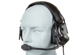 Taktyczny zestaw słuchawkowy Wosport HD-08 Gen. 5 Czarny