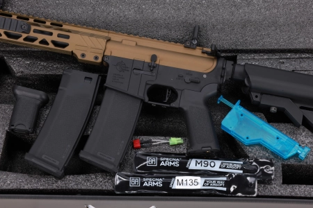 Karabinek ASG Specna Arms RRA SA-P25 PRIME™ BLDC™ Aster II ETU Chaos Bronze